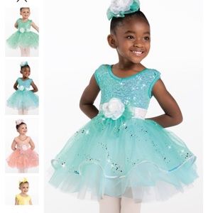 NWT Weissmans Ballet Dance Costume “Here Comes the Sun” size XSC Blue